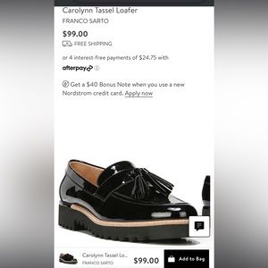 Franco Sarto Carolynn Tassel Loafer Black